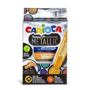 Carioca Temperello Metallic μαρκαδόροι ζωγραφικής 6 χρωμάτων  τμχ.