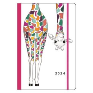 Next ημερολόγιο 2024 Trends ημερήσιο flexi με λάστιχο 12x17εκ. Giraffe  τμχ.