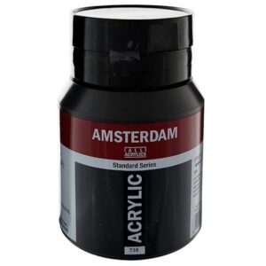 Talens amsterdam ακρυλικό χρώμα 735 oxide black 500ml  τμχ.