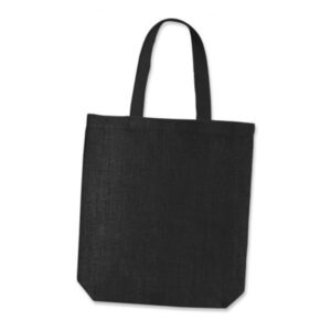 Τσάντα, Y38x8x38εκ από γιούτα/λινάτσα σε μαύρο χρώμα  τμχ.