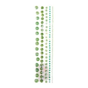 Πέρλες αυτοκόλλητες πράσινες 115τεμ. σε καρτέλα 10 τμχ.