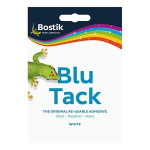 Bostik επαναχρησιμοποιήσιμη κόλλα Blu-Tack white 50gr. 12 τμχ.