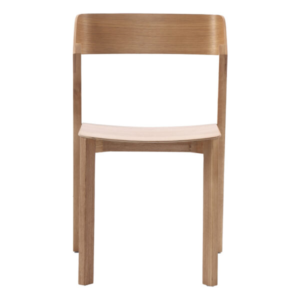 Καρέκλα Danas pakoworld φυσικό ξύλο οξιάς- εκρού μαξιλάρι 49x52x78εκ (1 τεμάχια)