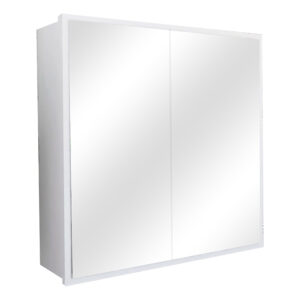 Καθρέπτης μπάνιου Poliana pakoworld λευκό 70x17x70εκ (1 τεμάχια)