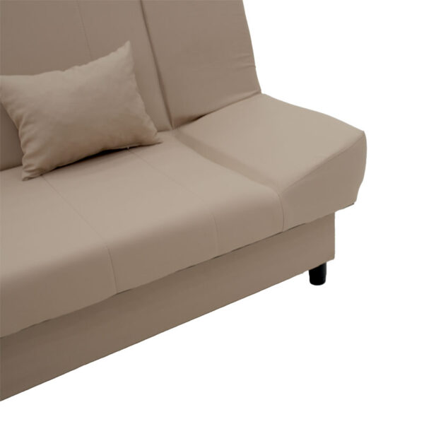 Kαναπές-κρεβάτι Tiko pakoworld 3θέσιος αποθηκευτικός χώρος ύφασμα μπεζ 200x85x90εκ (1 τεμάχια)