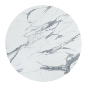 Επιφάνεια τραπεζιού Solace pakoworld Werzalit λευκό μαρμάρου Φ70εκ πάχους 25mm (1 τεμάχια)