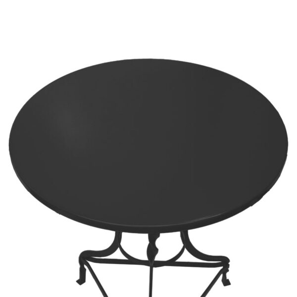 Τραπέζι Noah pakoworld μεταλλικό μαύρο Φ58x72εκ (1 τεμάχια)