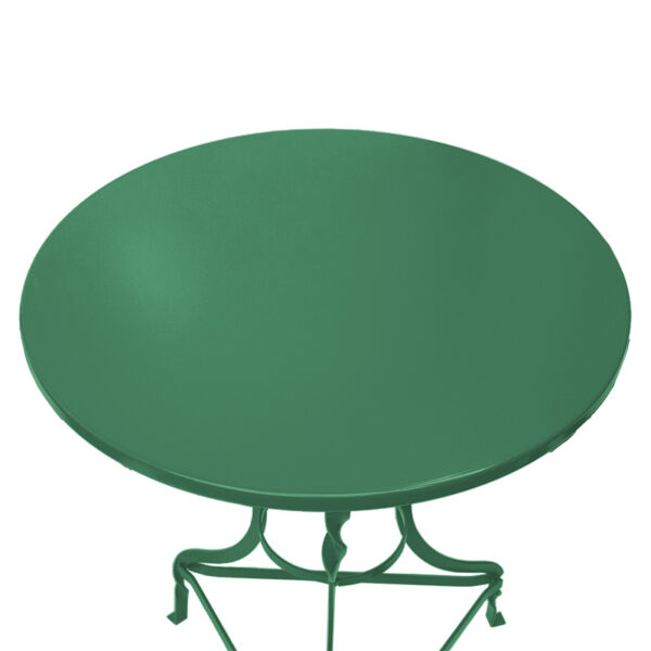 Τραπέζι Noah pakoworld μεταλλικό πράσινο Φ70x72εκ (1 τεμάχια)