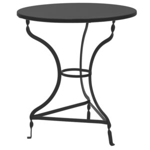 Τραπέζι Noah pakoworld μεταλλικό μαύρο Φ70x72εκ (1 τεμάχια)