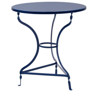 Τραπέζι Noah pakoworld μεταλλικό μπλε Φ70x72εκ (1 τεμάχια)