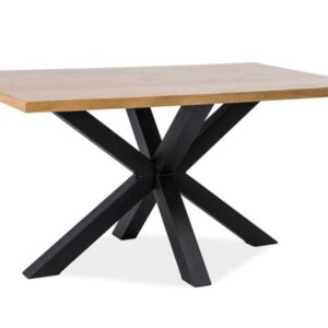 CROSS TABLE OAK/BLACK 180x90 DIOMMI CROSSLDC180