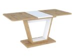 TABLE NIGEL OAK ARTISAN / WHITE MAT 120(160)X80 (D) DIOMMI NIGELDABM120D