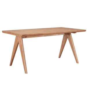 Τραπέζι Winslow pakoworld ξύλο rubberwood ανοικτό καρυδί 160x85x75εκ (1 τεμάχια)