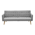 Καναπές-κρεβάτι Onero Inart γκρι ύφασμα 187x85x80εκ (1 τεμάχια)