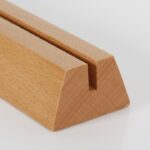 Επιτραπέζια ξύλινη βάση με ακρυλική θήκη 2 όψεων για μενού 7εκ. 10 τμχ.