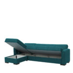 Καναπές Κρεβάτι Γωνιακός ArteLibre JOSE Πετρόλ 270x150x86cm