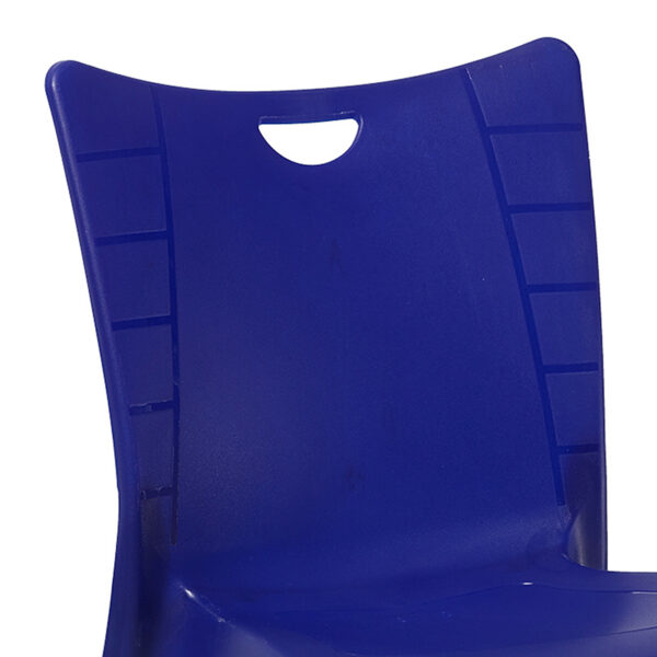 Καρέκλα Crafted pakoworld PP σκούρο μπλε-αλουμίνιο γκρι (1 τεμάχια)