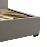 Κρεβάτι Norse pakoworld διπλό ύφασμα γκρι με αποθηκευτικό χώρο 160x200εκ (1 τεμάχια)