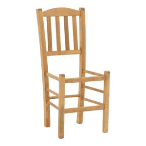 Καρέκλα καφενείου Damnir pakoworld μασίφ ξύλο οξιάς λούστρο καρυδί 41x42x92εκ (1 τεμάχια)