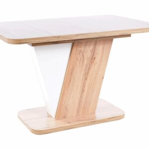CROCUS TABLE OAK WOTAN / WHITE MATT 120 (160) X80 IN DIOMMI CROCUSDWBM120IN