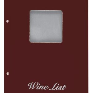 Next wine list με παράθυρο basic 23,5x32εκ. μπορντώ  τμχ.