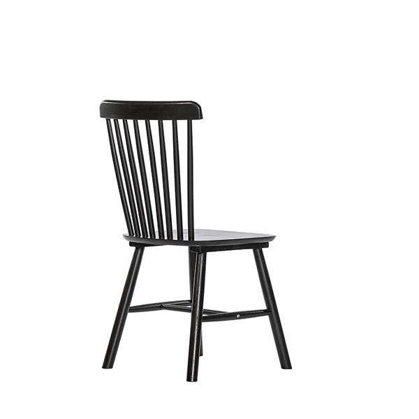 Καρέκλα Setra, Υ90x50x51εκ. οak, χρώμα μαύρο 2 τμχ.