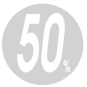 Next αφίσα "Κύκλος -50%" για βιτρίνες Ø32εκ. 10 τμχ.