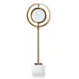 Επιτραπέζιο διακοσμητικό "Circle" χρυσό, μεταλλικό, 15x10x46εκ.  τμχ.