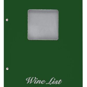 Next wine list με παράθυρο basic 23,5x32εκ. πράσινο  τμχ.