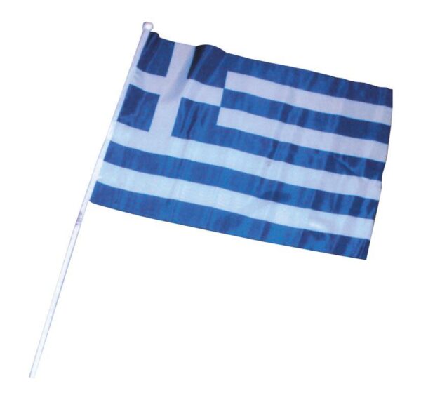 Ελληνικό σημαιάκι από συνθετικό ύφασμα 30x45εκ. 25 τμχ.