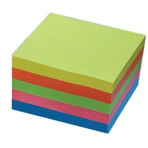 Αυτοκόλλητα χαρτάκια χρωματιστά 7,6x7.6εκ. 400φ. 12 τμχ.