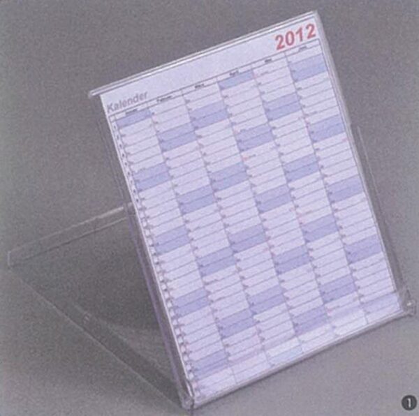 Βάση ημερολογίου πλέξι γκλας διάφανη 14,2x12,5x0.9εκ. 10 τμχ.
