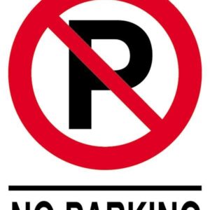 Next επιγραφή pp "No parking" 25x35εκ. 6 τμχ.