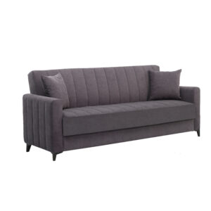 Καναπές/κρεβάτι τριθέσιος "DAISY NEW" υφασμάτινος σε χρώμα γκρι 233x85x90 (1 τεμάχια)