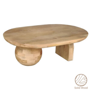 Τραπέζι σαλονιού Kane Inart φυσικό μασίφ ξύλο ακακίας 110x72x38εκ (1 τεμάχια)