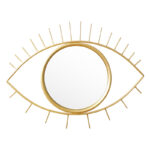 Καθρέπτης Eye pakoworld χρυσό 46x2x26εκ (1 τεμάχια)