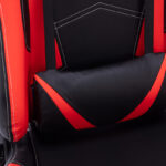 Καρέκλα γραφείου gaming Zeldo pakoworld pu μαύρο-κόκκινο 66x56x135εκ (1 τεμάχια)