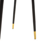 Καρέκλα Sila pakoworld βελούδο κεραμιδί-μαύρο χρυσό πόδι (1 τεμάχια)