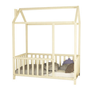 Παιδικό κρεβάτι Page pakoworld ξύλο πεύκου φυσικό 100x200εκ (1 τεμάχια)