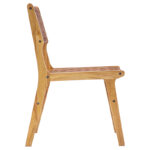 Καρέκλα Ridley pakoworld ξύλο-pu φυσικό (1 τεμάχια)