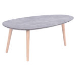 Τραπέζι σαλονιού HAMILTON pakoworld χρώμα γκρι cement-φυσικό 89x48x33εκ (1 τεμάχια)