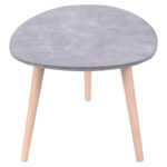 Τραπέζι σαλονιού HAMILTON pakoworld χρώμα γκρι cement-φυσικό 89x48x33εκ (1 τεμάχια)