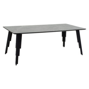 Τραπέζι σαλονιού Lifo pakoworld MDF ανθρακί cement-μαύρο 120x60x45εκ (1 τεμάχια)