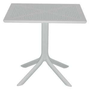 Τραπέζι Groovy pakoworld PP λευκό 80x80x74.5εκ (1 τεμάχια)