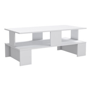 Τραπέζι σαλονιού Olly pakoworld λευκό 120x60x47εκ (1 τεμάχια)
