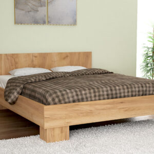 Κρεβάτι "PARMA" διπλό σε χρώμα μελί 160x200 (1 τεμάχια)