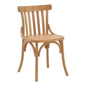 Καρέκλα Flisbie pakoworld φυσικό ξύλο οξιάς 46x48x86εκ (1 τεμάχια)