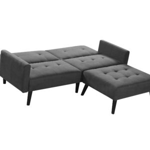 CORNER folding sofa with ottoman, color: grey DIOMMI V-CH-CORNER-SOFA-POPIEL