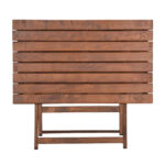 Τραπέζι Retto pakoworld μασίφ ξύλο οξιάς καρυδί εμποτισμού 80x60x72εκ (1 τεμάχια)