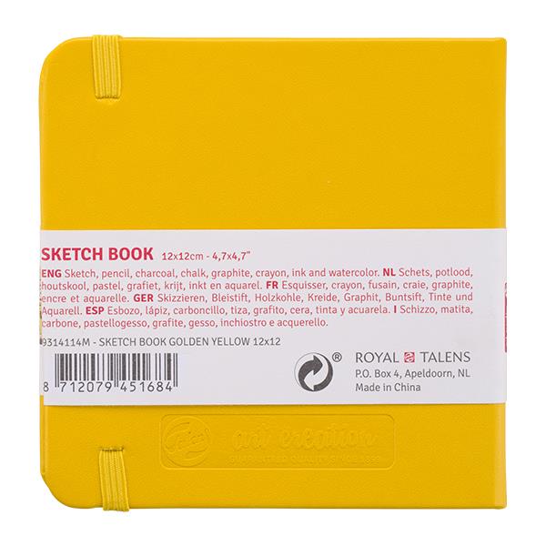 Talens Sketch book κίτρινο 80φυλ. 12x12εκ. 140 γρ.  τμχ.
